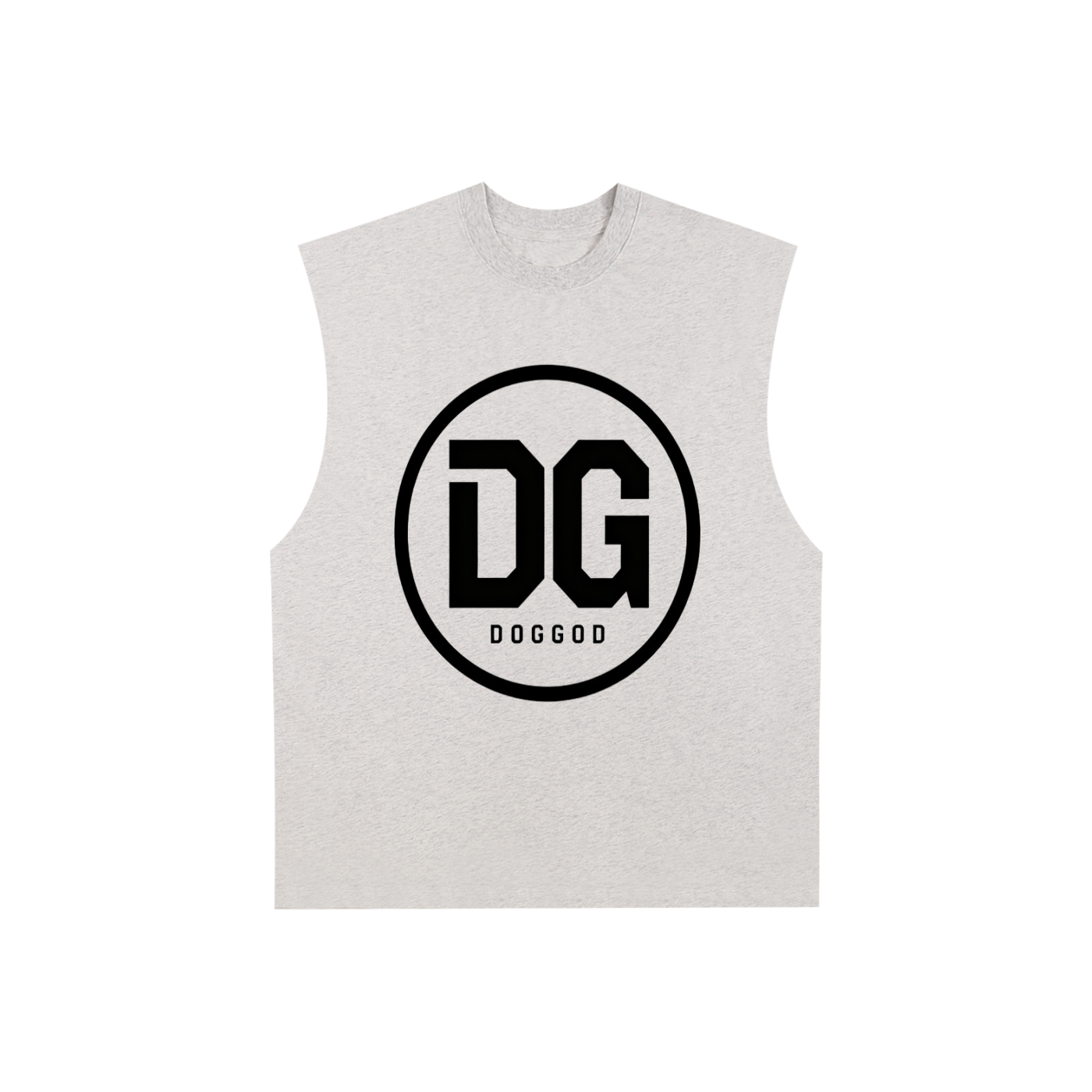 DG (Circle) Raw Edge Cotton Tank Top