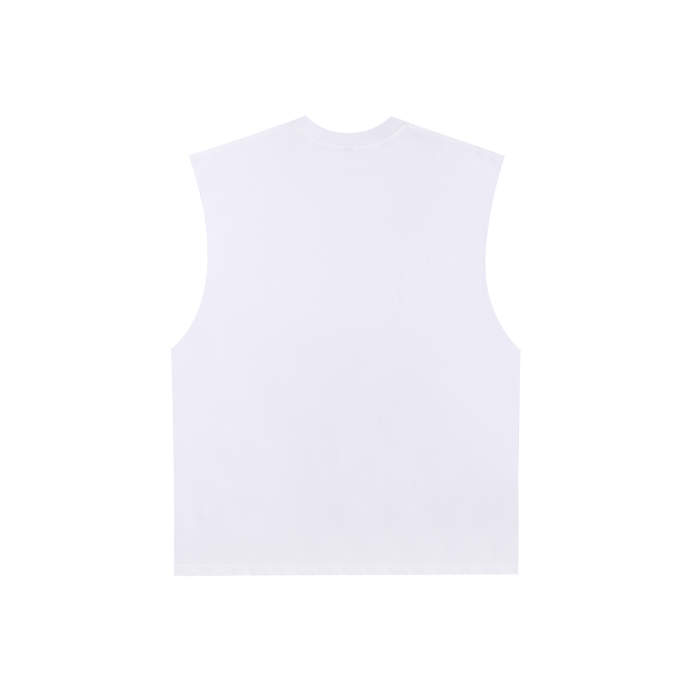 DG (Circle) Raw Edge Cotton Tank Top