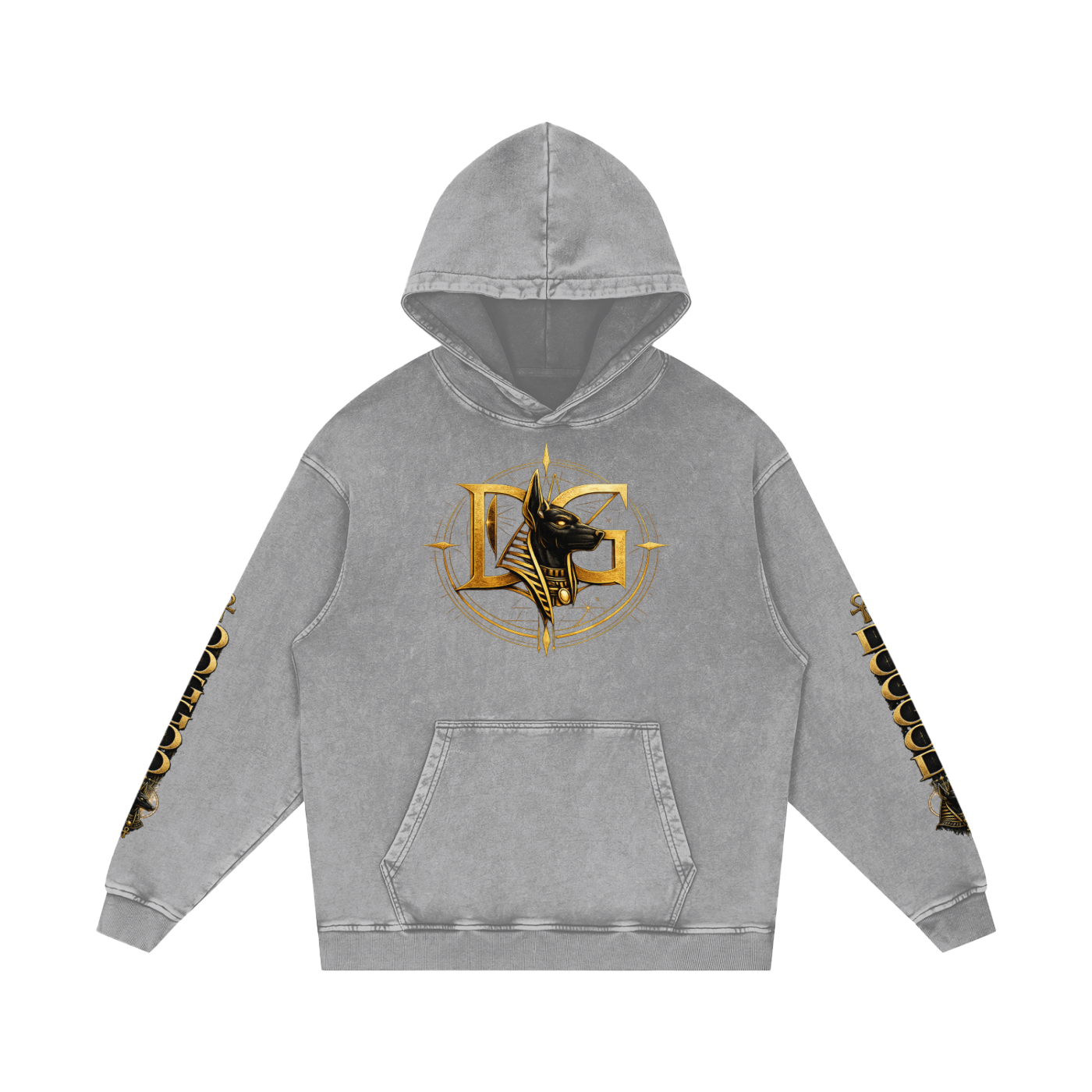 “DOGGOD logo” Snow Washed Loose Cotton Hoodie